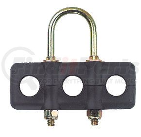 17-157 by PHILLIPS INDUSTRIES - Air Brake Hose and Power Cable Tracker Tender Clamp - U-Bolt, 3-Hose Holder, 3/4 in. OD