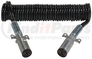 Phillips Industries 23-2326 Trailer Wiring Harness Connector Cable Assembly - Liftgate, Dual Pole, Coiled, 12 Ft., 2/4 ga.,