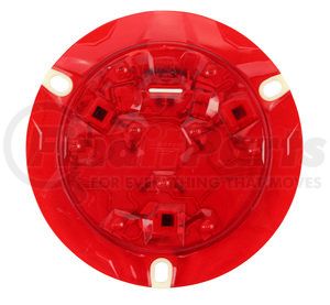 51-40202 by PHILLIPS INDUSTRIES - Brake / Tail / Turn Signal Light - 4 in., Round, Red, Flange Mount