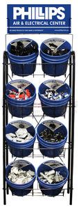 80-105 by PHILLIPS INDUSTRIES - Display Rack - Buckets, for Air and Electric