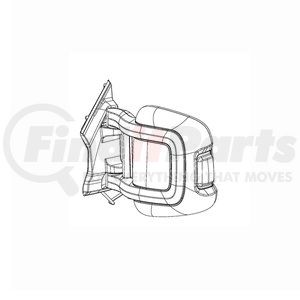 7JR87JXWAA by MOPAR - Door Mirror - Left, for 2014-2023 Ram ProMaster 1500/2500/3500