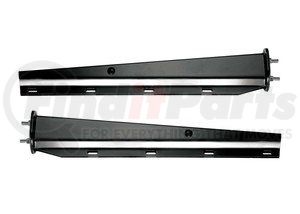 646B-SL by ROADMASTER - Black spring-loaded mud flap hanger, taper style, straight (one pair) 2.5