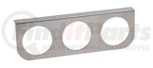 818S by ROADMASTER - Driving Light Bracket - 4 Inch, Round, Three-Light, Stainless Steel, 18 in. x 5-3/4 in. x 1-1/2 in