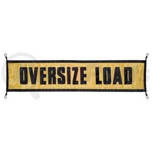 2199-72B by ROADMASTER - Oversized Load Sign. Vinyl Mesh, 15" x 72" with Bungee Hooks