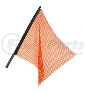 2300-ORANGE by ROADMASTER - Orange Safety Warning Mesh Jersy Flag with Stainless Steel Mounting Bracket