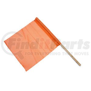 2330-JO by ROADMASTER - Orange High Visibility Jeresy Flag with 3/4" x 30" Wood Dowel