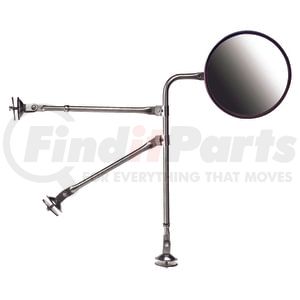 Roadmaster 4221S Multi-Purpose Mirror Stainless steel heavy duty tripod mirror bracket with 7-1/2" mirror.