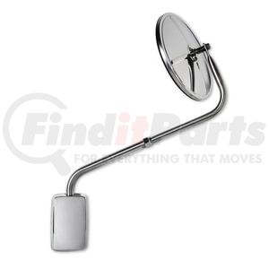 Roadmaster 4222S Hood Mirror 8-1/2" Convex mirror. Includes curved and straight extension.