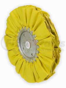 8010-8 by ROADMASTER - 8" Yellow Airway Buffing Wheel 16-ply; 5/8" and 1/2" Arbor