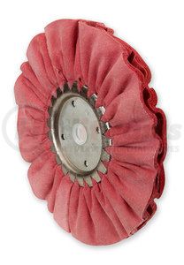 8015-6 by ROADMASTER - 6" Red Airway Buffing Wheel 12-ply; 5/8" and 1/2" Arbor