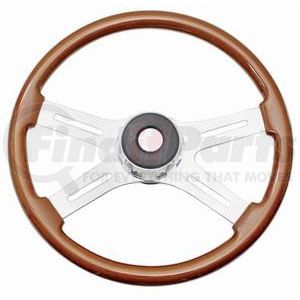 29530 by ROADMASTER - Steering Wheel 18-inch Chrome Flame Design, Tilt/Telescopic Column