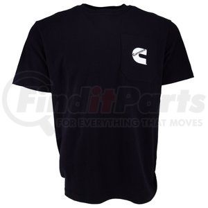CMN4747 by CUMMINS - T-Shirt, Unisex, Short Sleeve, Black, Cotton, Pocket Tee, Large