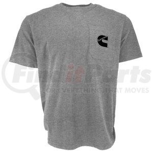 CMN4756 by CUMMINS - T-Shirt, Unisex, Short Sleeve, Sport Gray, Pocket Tee, 2XL