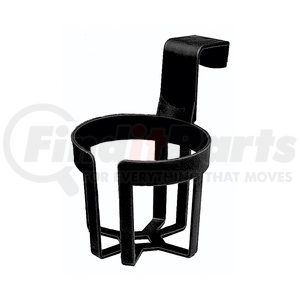 91100 by CUSTOM ACCESSORIES - Cup Holder - Single, Black, Large, up to 44 oz.