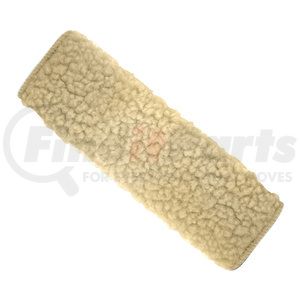 50092 by CUSTOM ACCESSORIES - Seat Belt Shoulder Pad - Tan, Simulated Sheepskin