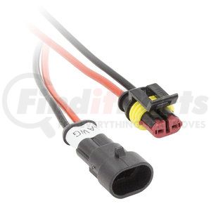 IBWTH12 by THE INSTALL BAY - Speakers and Amplifier Wiring Harness - Waterproof Connector, 2C Plug-In, Male-Female, 12 Gauge