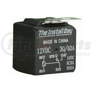 RL3040 by THE INSTALL BAY - SPDT Relay, 12V, 30/40 Amp, Economy, Universal