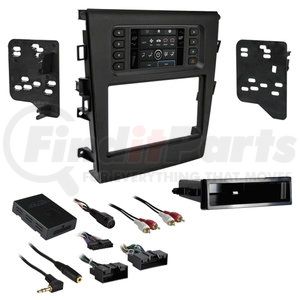 Metra Electronics 995841B Radio Wiring Harness Interface and Wiring Harness, with Painted Black Radio Trim Panel