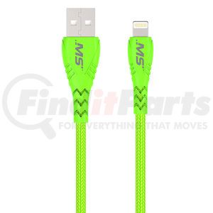 MB06723 by MOBILE SPEC - USB Charging Cable - Lightning To A Cable, 10 ft., Hi-Visibility