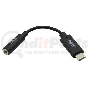 MB12380 by MOBILE SPEC - USB Charging Cable - USB-C To 3.5mm Headphone Jack Adapter, Blk