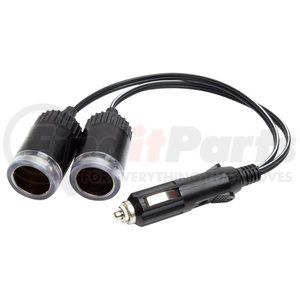 MS223BL by MOBILE SPEC - Cigarette Lighter Socket - Adapter, (2) 12V Outlet, with Blue Glow