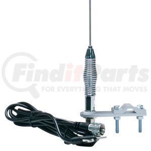 RP-557 by ROADPRO - Mirror Mount - Aluminum, AM/FM Antenna, 28" Spring Load, 10 ft.