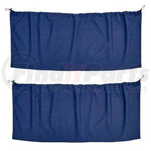 RPCCDBL by ROADPRO - Privacy Curtain - Blue, 2-Piece, Delux Cab