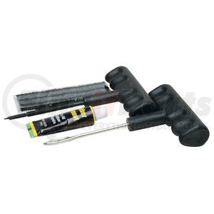 RoadPro RPO19 Tire Repair Kit Tire Repair Kit - Tubeless, Includes Rasp Tool, Split-Eye Inserting Needle, Repair Strings, and