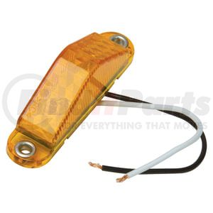 RoadPro RP1747A Marker Light Marker Light - 3.75" x .75", Amber, 2 LEDs, 2-Wire Connection, Slim Sealed Light