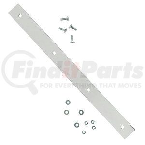 W-001CD by ROADPRO - Mud Flap Plate - Top, 24", Studded, Chrome