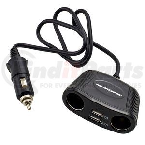 TS431USB by TRUCKSPEC - Cigarette Lighter - 4-Way Socket Splitter