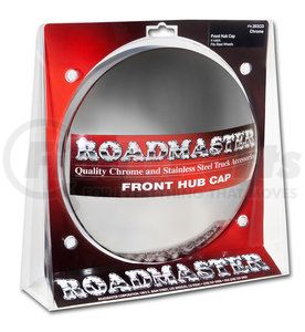 203CD by ROADMASTER - Hub Cap, Front, Chrome, 4 Notch Cut-Out, for Steel Wheels, 8-23/32"