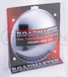 204CD by ROADMASTER - Hub Cap, Front, Chrome, 5 Notch Cut-Out, 3/8" Lip, 8-23/32" ID