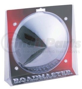 208CD-2 by ROADMASTER - Pointed chrome front hub cap with 6 multi-notch cutout & 3/8" lip. Fits 4, 5 and 6 notch hubs, for steel wheels 8-23/32"