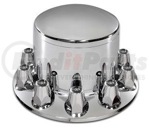 344P by ROADMASTER - Axle Hub Cover - Chrome with removable hub cap and threaded nut covers