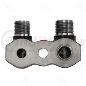 Four Seasons 12204 A/C Compressor Fitting #8 MIO Discharge, #10 MIO Suction 90deg (Vertical Short), Cast Iron, Compressor