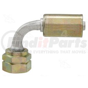 14626 by FOUR SEASONS - 90deg Female Metric O-Ring, Aluminum, Standard Diameter Beadlock, A/C Fitting