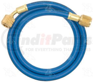 59074 by FOUR SEASONS - 36 in. - Blue Manifold Gauge R12 Service Hose w/ Anti-Blow Back