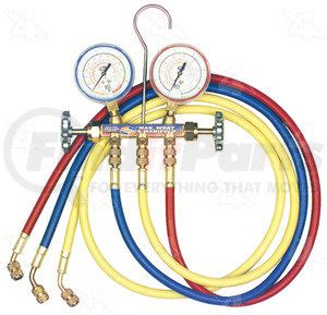 59201 by FOUR SEASONS - R12 Brass Fahrenheit Manifold Gauge Set
