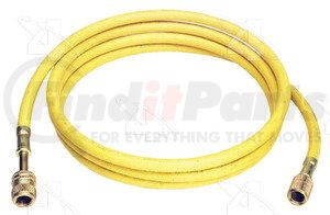 69322 by FOUR SEASONS - 72 in. - Yellow Manifold Gauge R134a Service hose w/ Anti-Blow Back