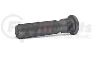 102188 by CONMET - Wheel Hub Stud - M22 x 1.5 mm. x 4.09 in., Style 'L', Round Head, Serrated Shank