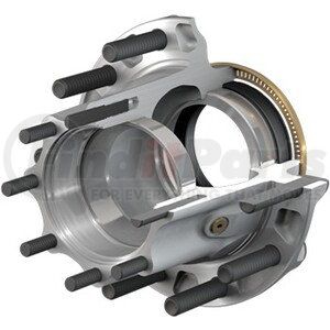 10086668 by CONMET - Drum Brake and Hub Assembly - Conventional, R-Drive, Aluminum Hub, 2.25 in. Stud, Steel Wheels