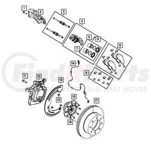 68292887AA by MOPAR - HUB