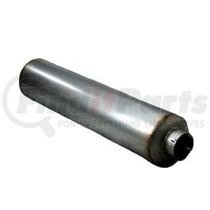 M100580 by DONALDSON - Exhaust Muffler - 51" Overall Length, Round, Style 1