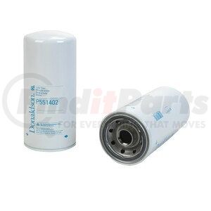 P551402 by DONALDSON - Engine Oil Filter - 12.13 in., Full-Flow Type, Spin-On Style, Cellulose Media Type, with Bypass Valve