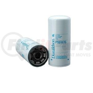 P551670 by DONALDSON - Engine Oil Filter - 10.24 in., Full-Flow Type, Spin-On Style, Cellulose Media Type