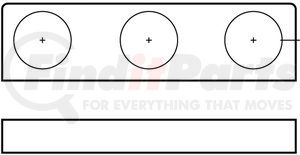 00814 by TRUCK-LITE - ID Bracket Mount - 2-1/2 in Diameter Lights, Used In Round Shape Lights, Black Steel, Flange Mount