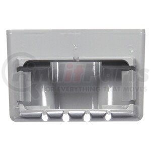 15729 by TRUCK-LITE - 15 Series License Plate Light Bracket - For Rectangular Shape Lights, Gray Polycarbonate, 2 Screw