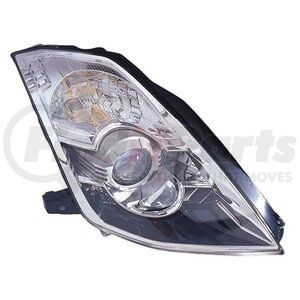 315-1162R-ASH by DEPO - Headlight, RH, Chrome Housing, Clear Lens, with Projector