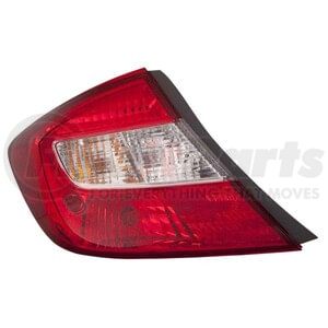 317-1995L-AS by DEPO - Driver Side (LH) Tail Light Assembly, Red/Plastic Lens, 33550-TR0-A01 HO2800180